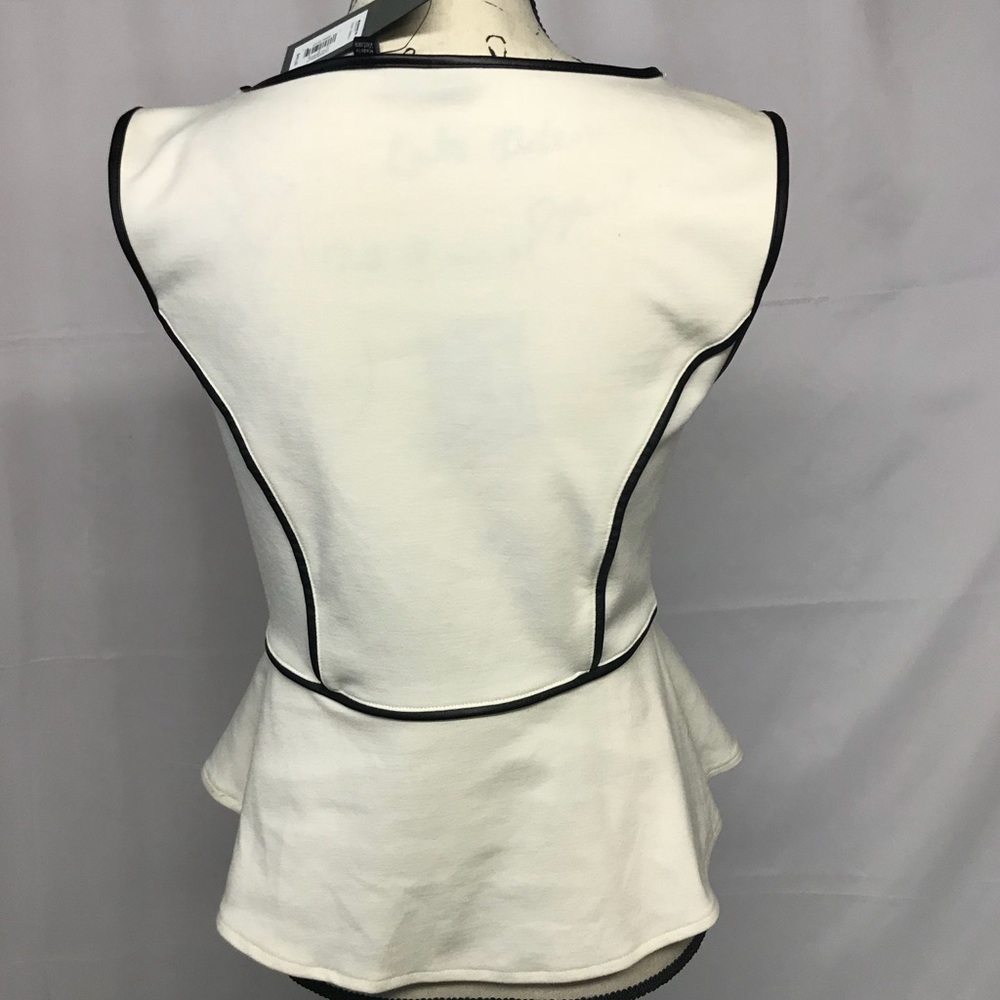 White peplum top - Picture 2 of 3